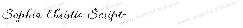 Sophia Christie Script字体转换